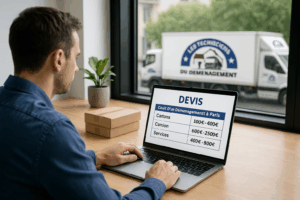 Devis, cout et prix d'un déménagement à Paris