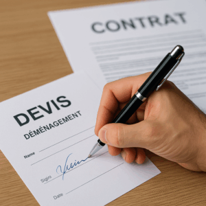 Signature d’un devis déménagement Paris avec valeur juridique